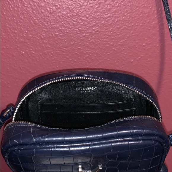 YSL Monogram Blogger Leather Cross-Body Bag - Picture 2 of 4